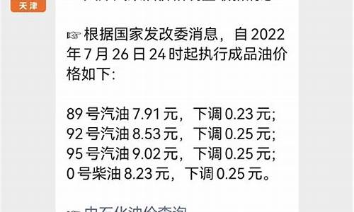 天津油价最新报告_天津地区今日油价